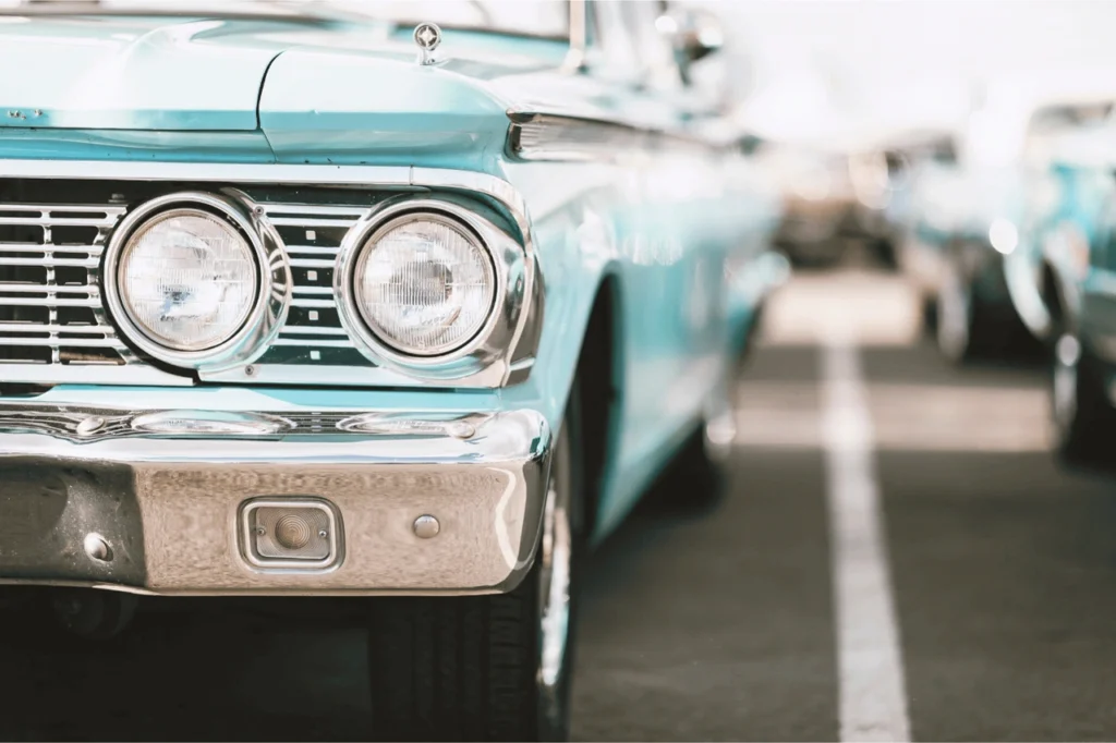 Old blue chevy truck