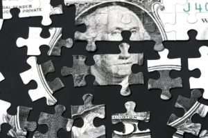 Puzzle of a dollar bill