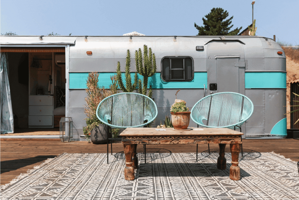 Travel Trailer in arizona desert