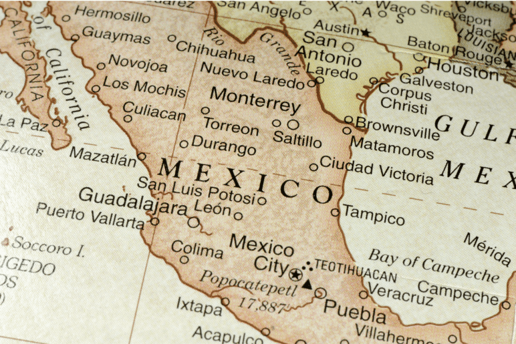 Map of mexico